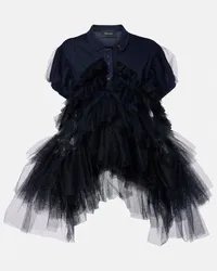 Simone Rocha Polo con tulle Nero