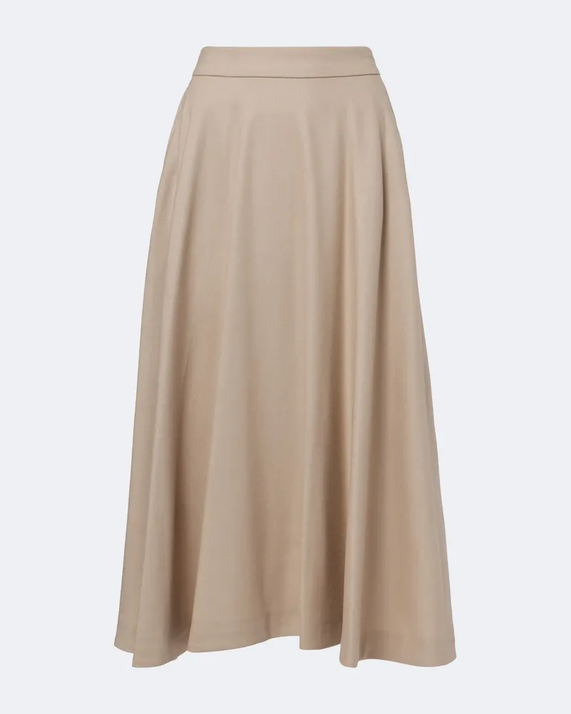 Max Mara Gonna midi in lana Beige