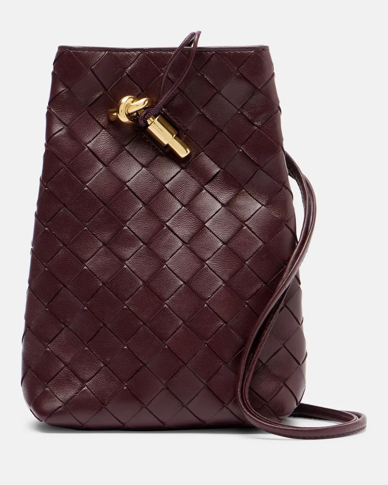 Bottega Veneta Borsa porta smartphone Andiamo Borgogna