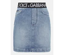 Minigonna di jeans con logo