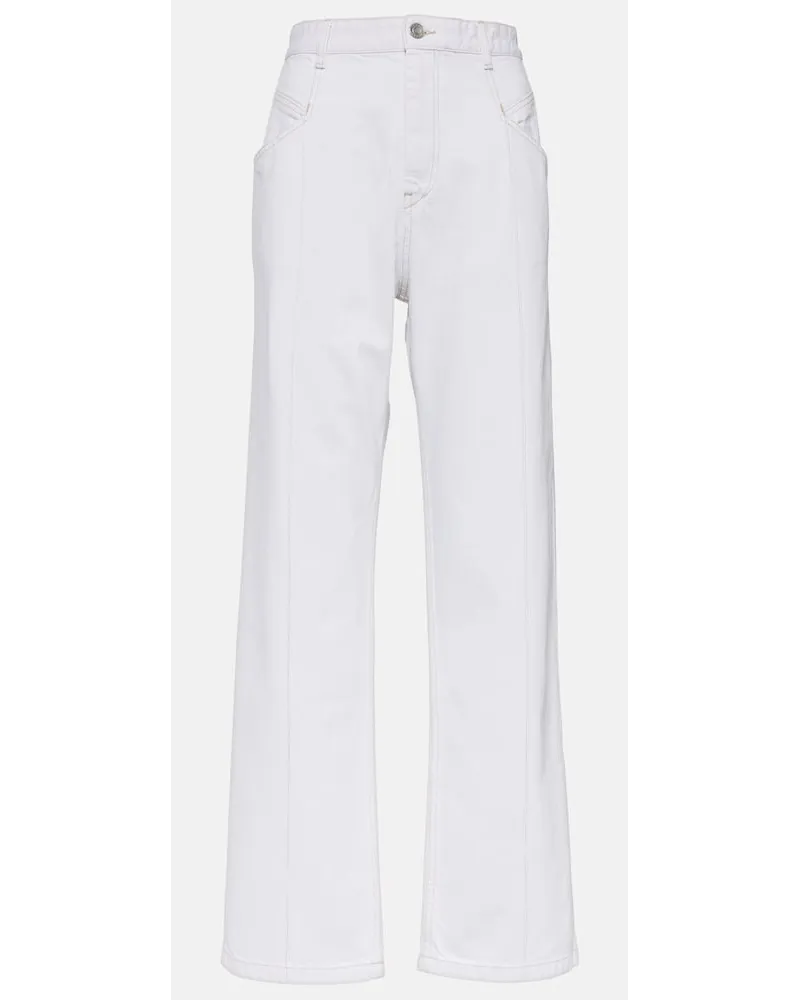 Isabel Marant Jeans boyfriend Nadege a vita alta Bianco