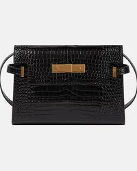 Saint Laurent Borsa a spalla Manhattan Small in pelle Nero