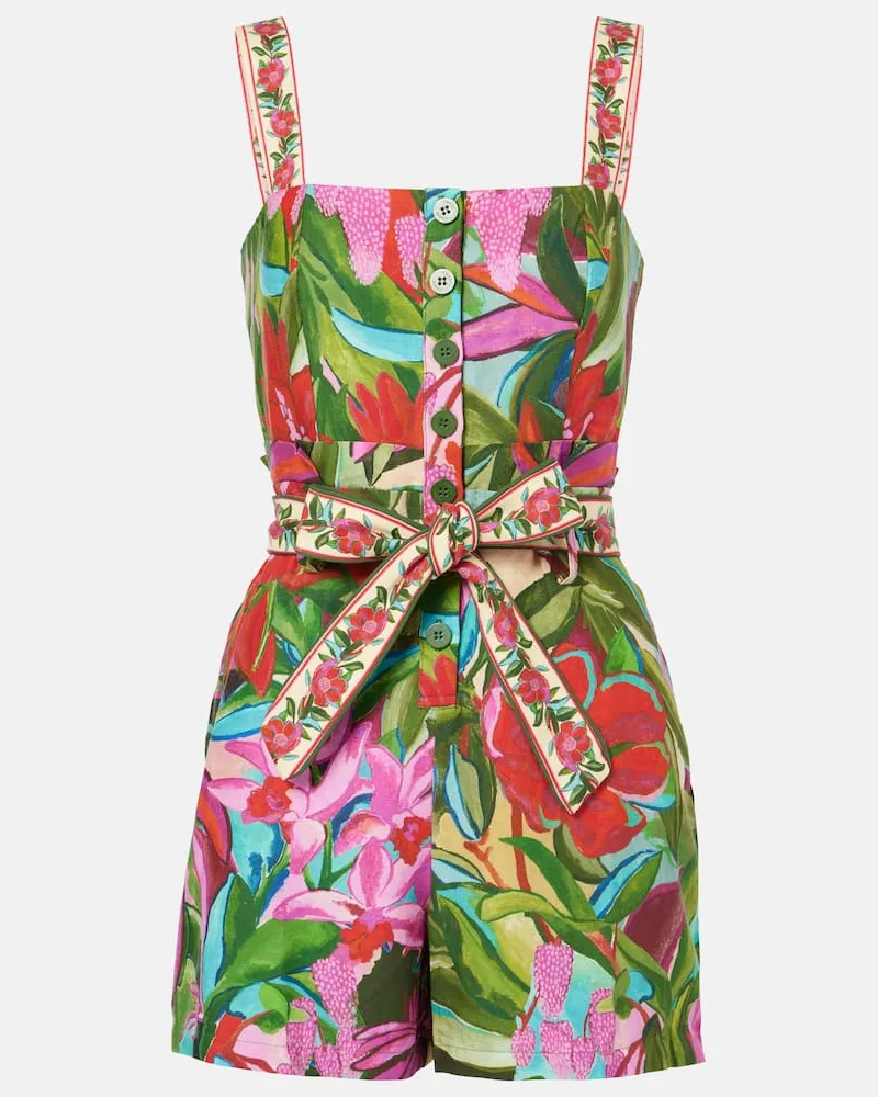 FARM Rio Jumpsuit corta Jardin De RÃªve Multicolor Multicolore
