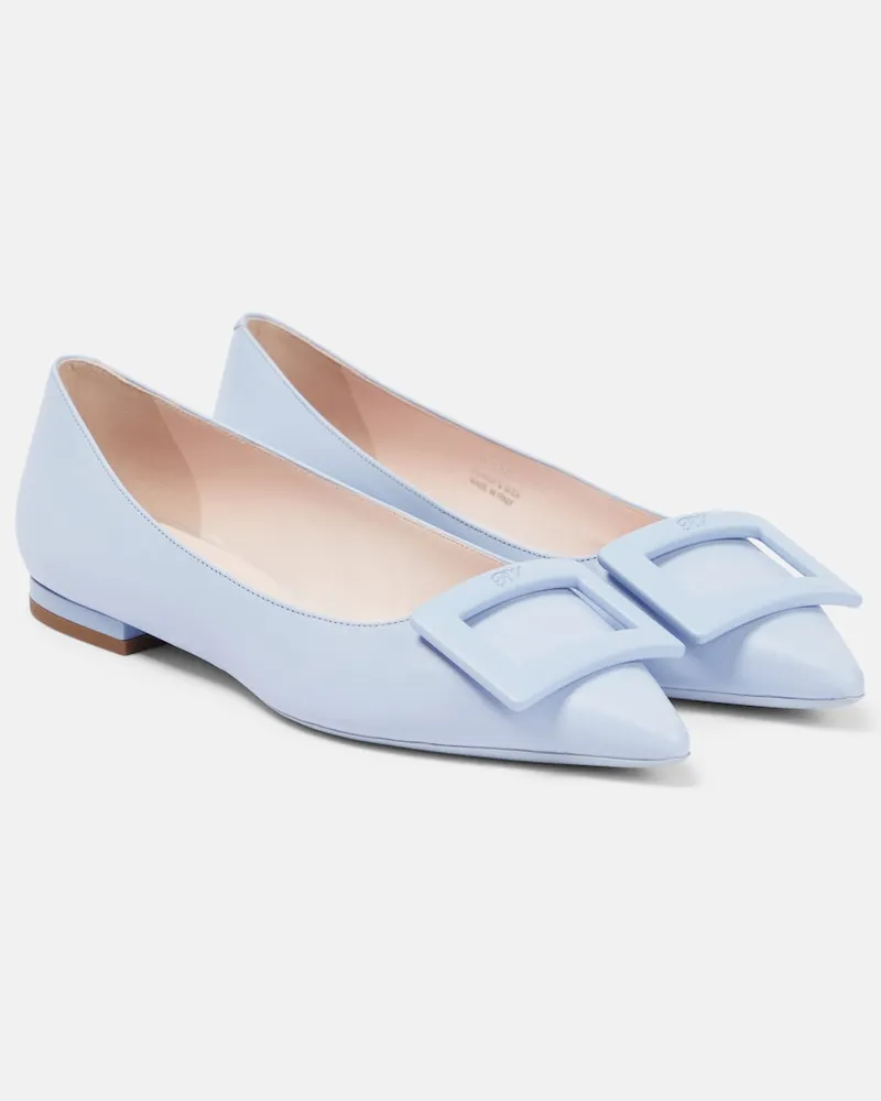 Roger Vivier Ballerine Gommettine Ball in pelle Blu
