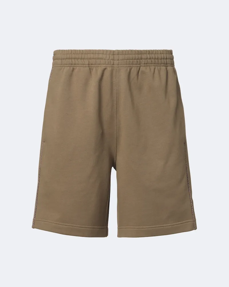 Burberry Shorts Burberry Check in jersey di cotone Marrone
