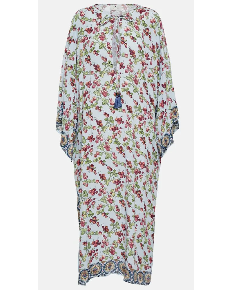 Etro Caftano con stampa Multicolore