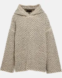 Loro Piana Poncho Monte Bianco in cashmere Beige