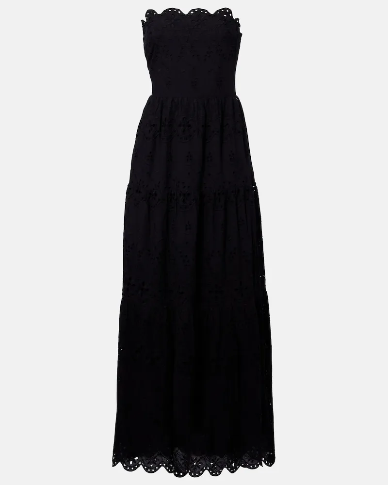 Melissa Odabash Abito lungo Sophie in cotone Nero