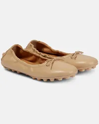 TOD'S Ballerine Bubble in pelle Beige