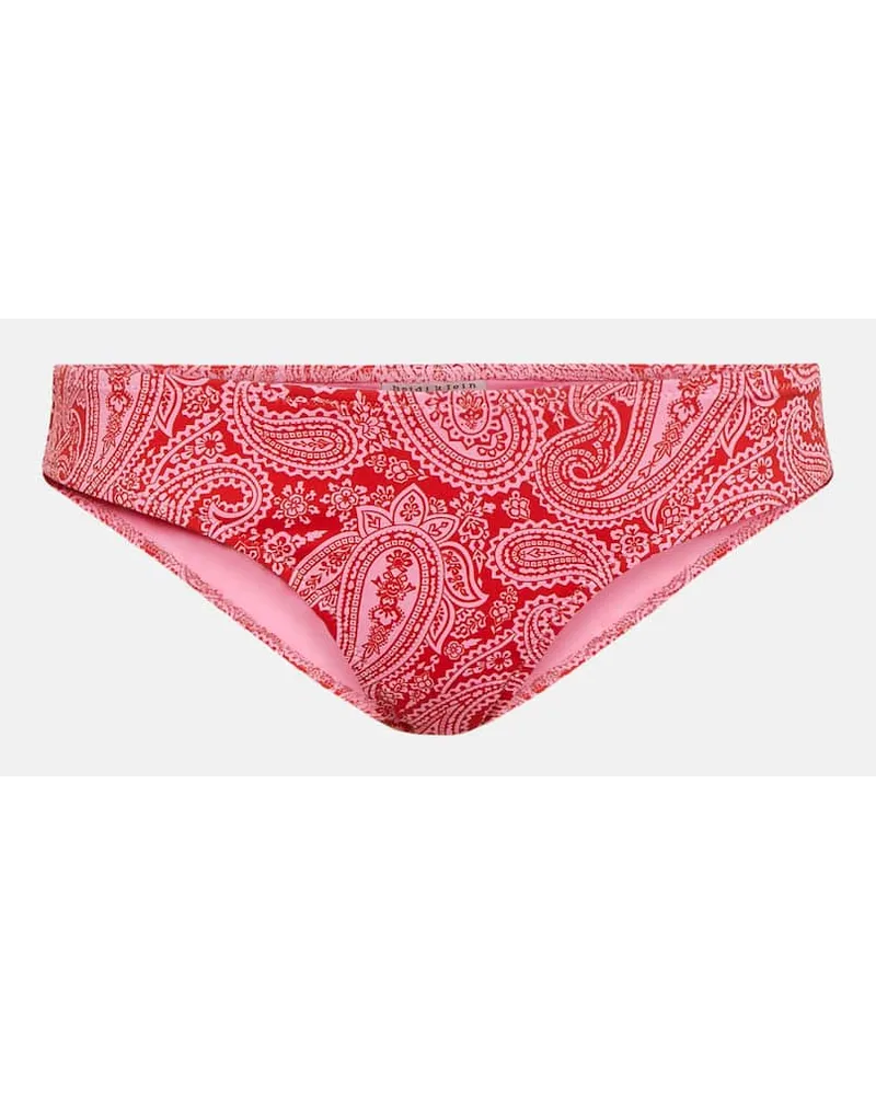 Heidi Klein Slip bikini con ruches Arancione