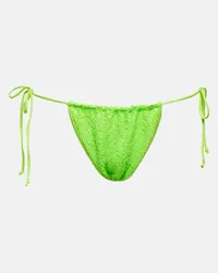 Norma Kamali Slip bikini con paillettes Verde