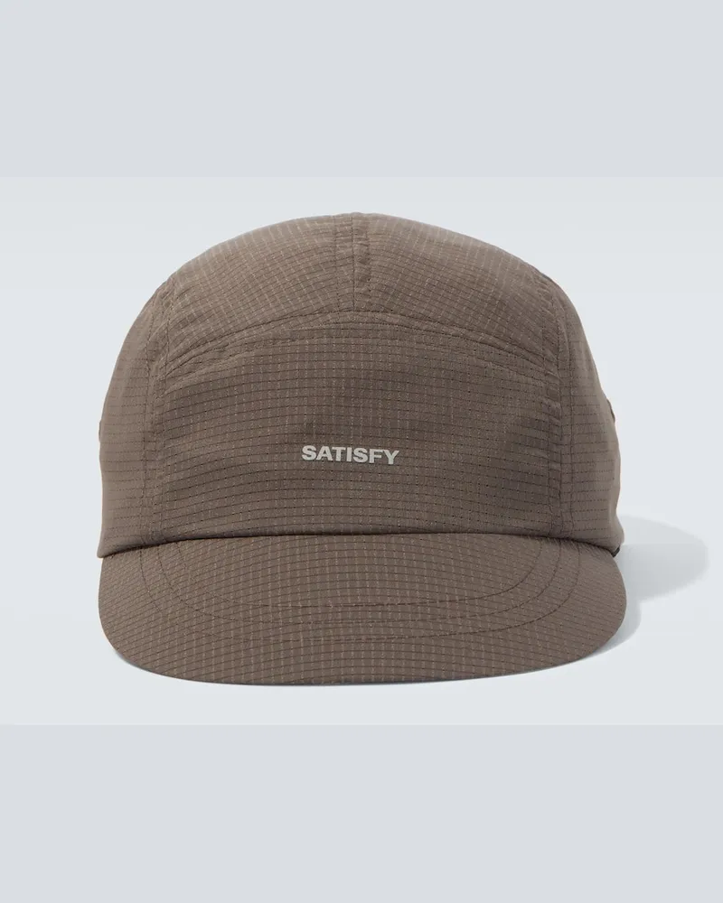 Satisfy Cappello da baseball Rippy Air con logo Marrone