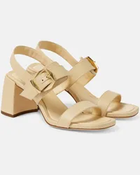 Jimmy Choo Sandali Hawke 70 in canvas Beige