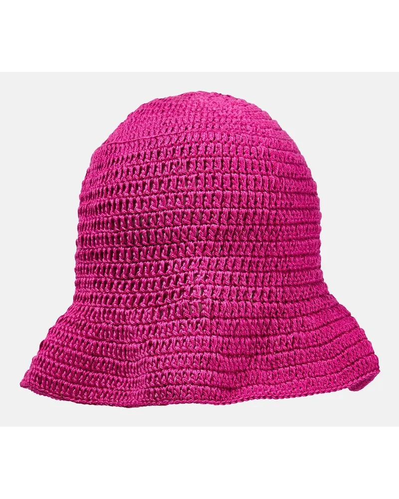 Anna Kosturova Cappello da pescatore in cotone Rosa