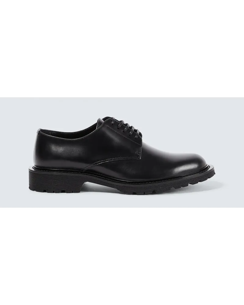 Saint Laurent Stringate Army in pelle Nero
