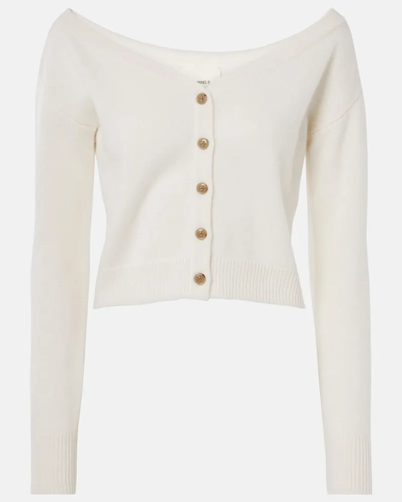 Lisa Yang Cardigan Zaya in cashmere Giallo