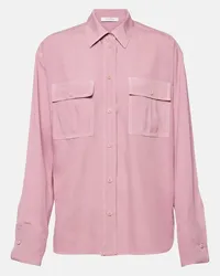 Max Mara Camicia Affetto in seta Rosa