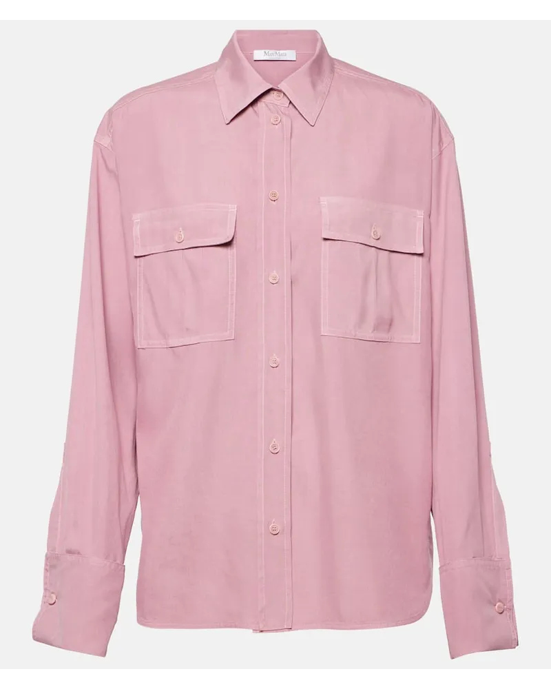 Max Mara Camicia Affetto in seta Rosa
