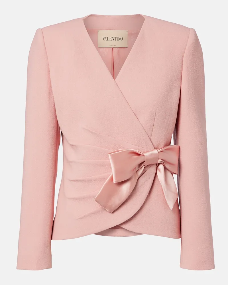 Valentino Garavani Giacca in crÃªpe di lana vergine Rosa