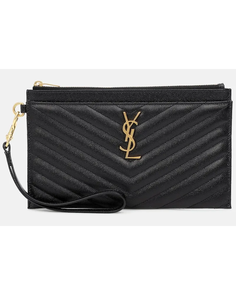 Saint Laurent Portafoglio Monogram Large in pelle Nero