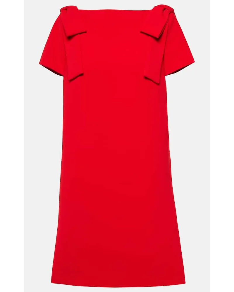 Carolina Herrera New York Miniabito in crÃªpe con fiocco Rosso
