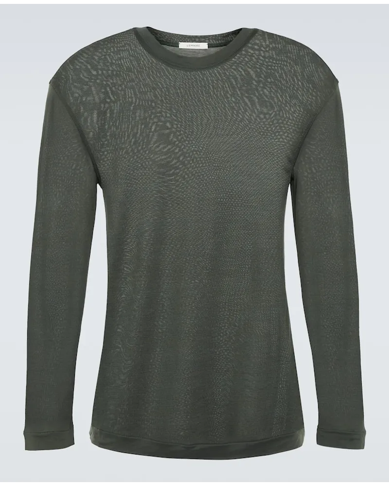 Christophe Lemaire Top in seta Grigio