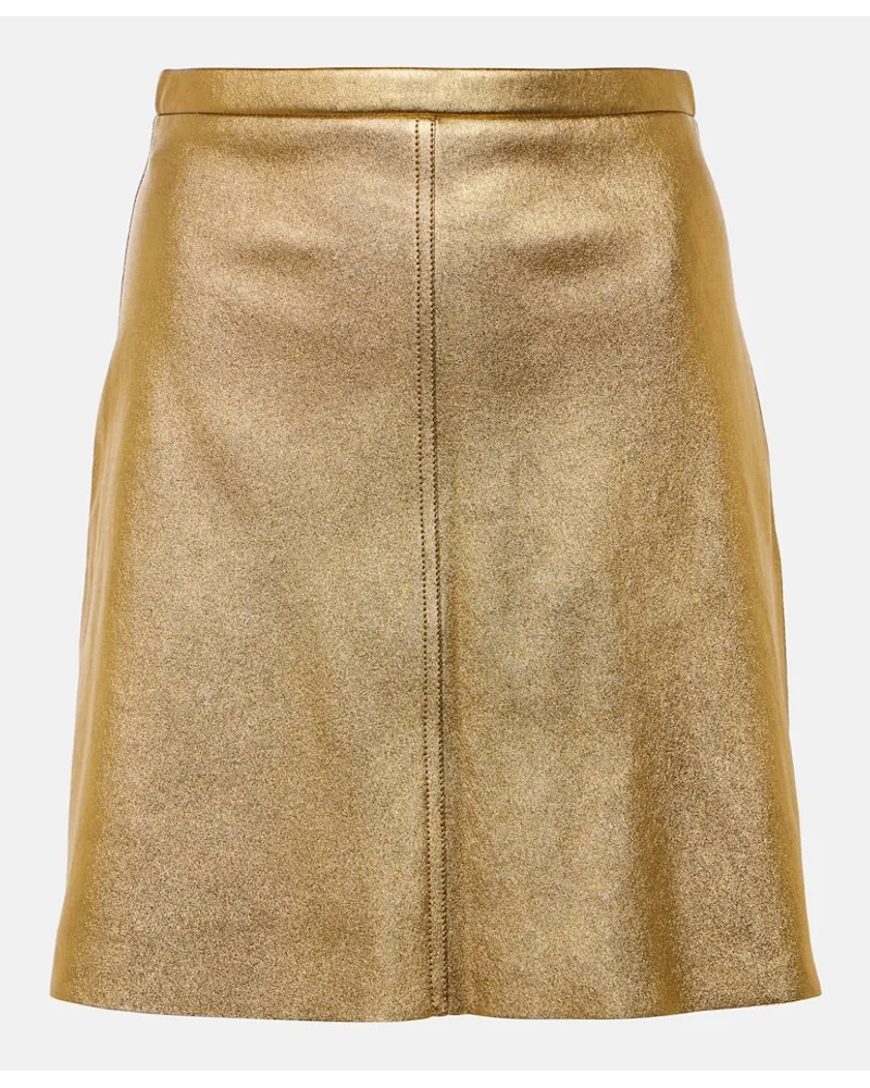 Stouls Minigonna Lucie 22 in pelle metallizzata Oro