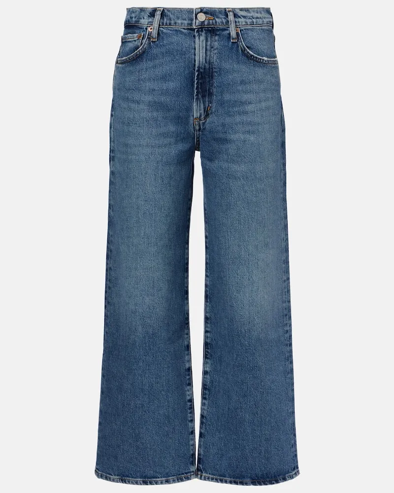 AGOLDE Jeans a gamba larga Harper Crop Blu