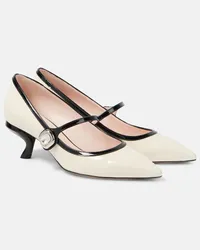 Roger Vivier Pumps Mary Jane Virgule 55 in vernice Bianco