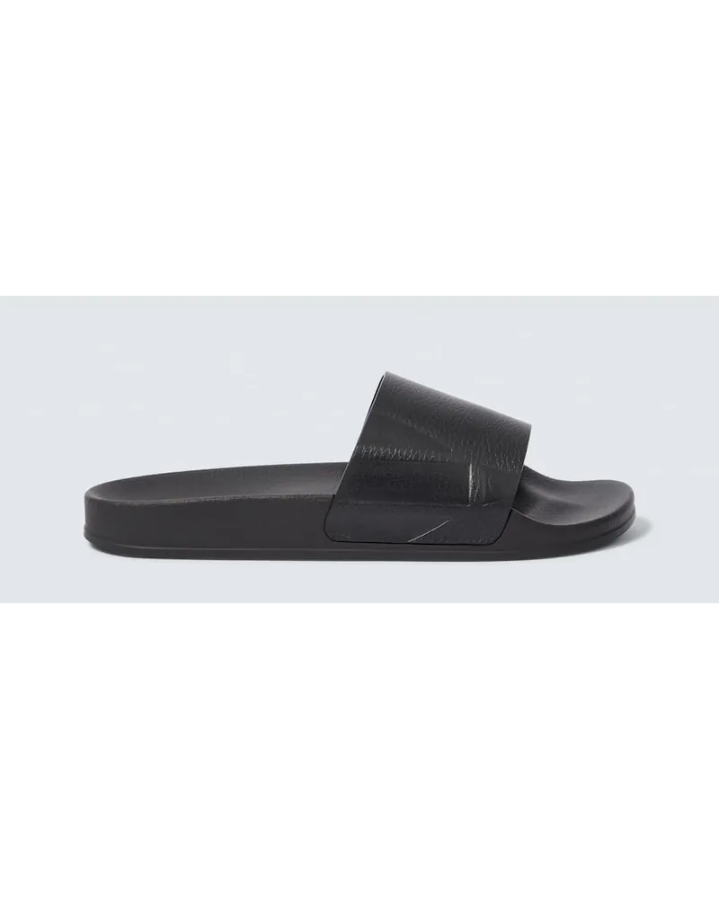 Frescobol Carioca Sandali Humberto in pelle Nero