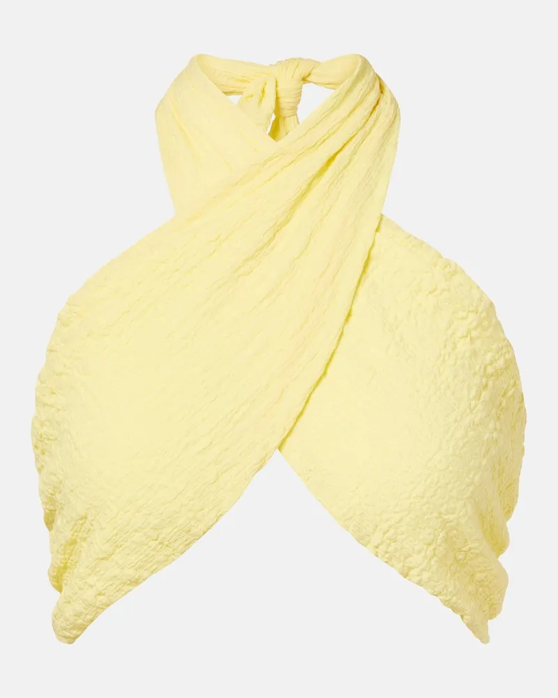 JADE SWIM Top Aylin a portafoglio Giallo