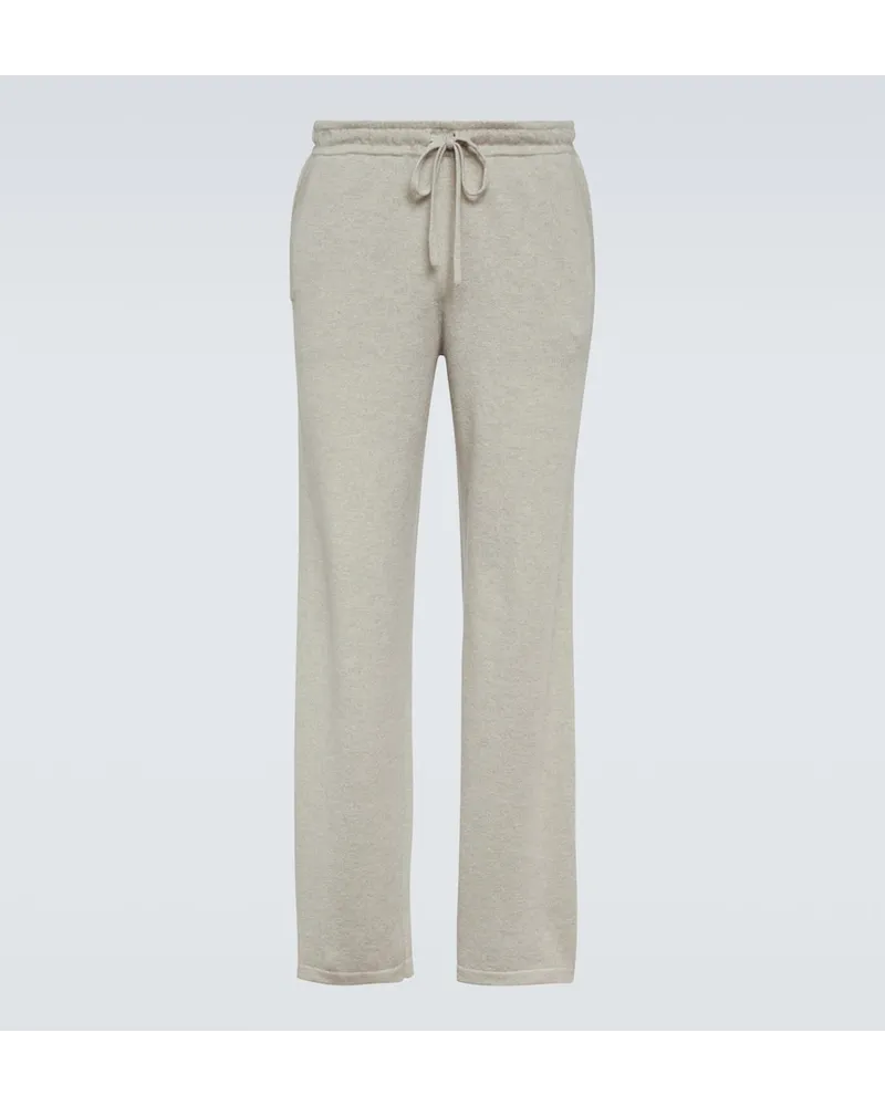 Le Kasha 1918 Pantaloni sportivi Bali in cashmere Neutro