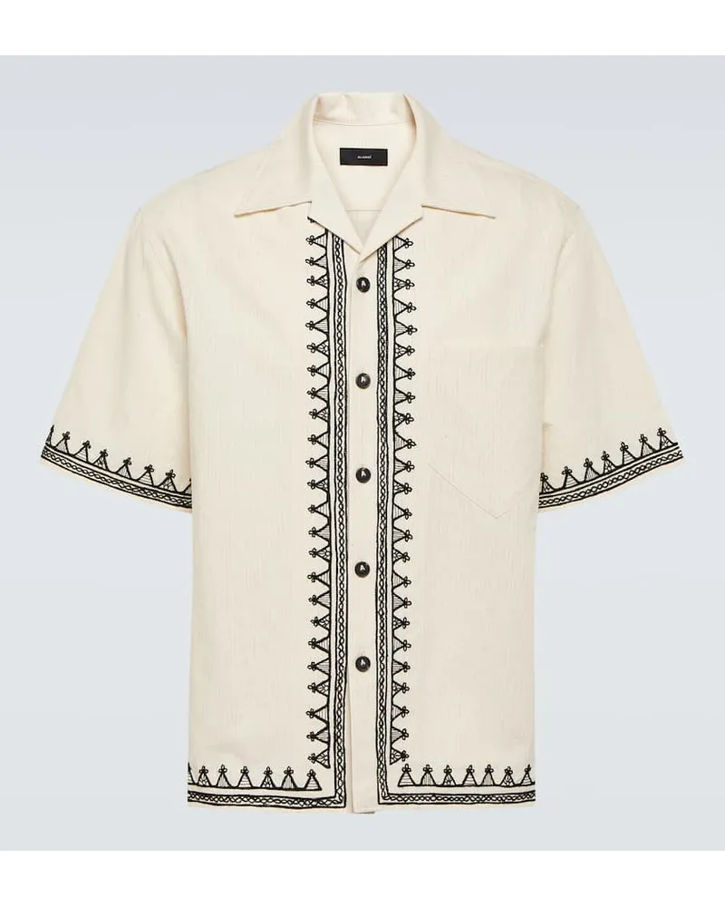 Alanui Camicia Akasha in misto cotone Bianco