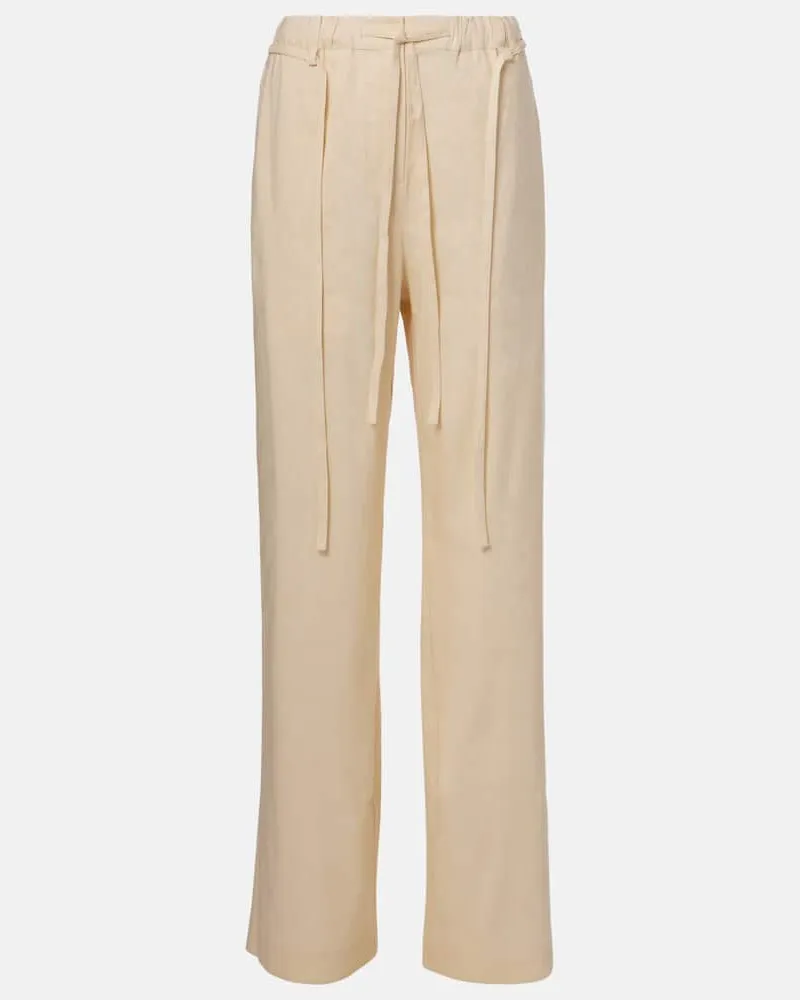 Proenza Schouler White Label - Pantaloni regular Magnus Beige