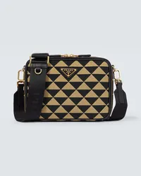 Prada Borsa a tracolla Prada Symbole in jacquard Nero