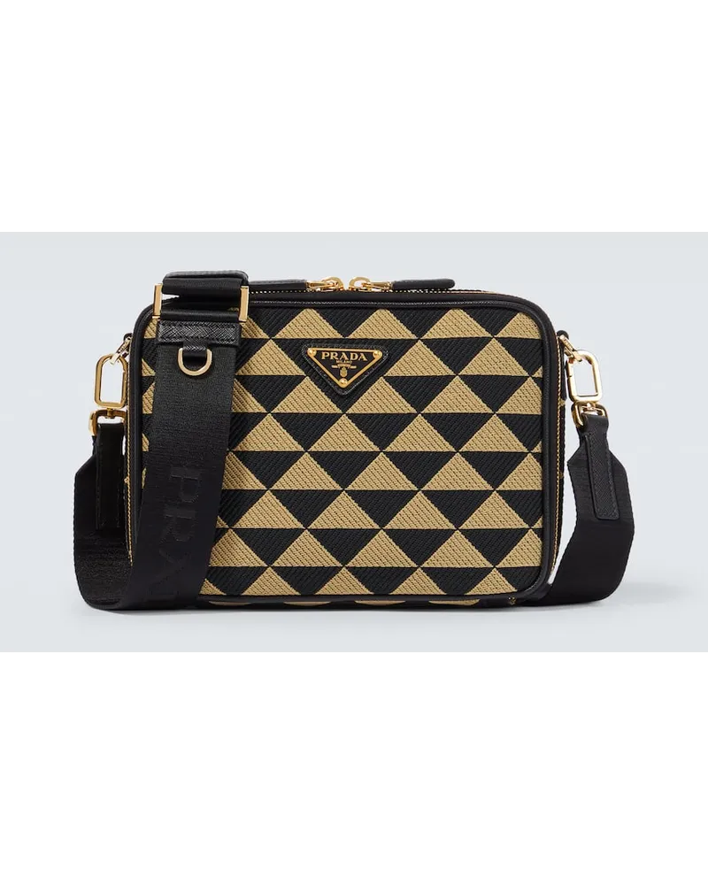 Prada Borsa a tracolla Prada Symbole in jacquard Nero