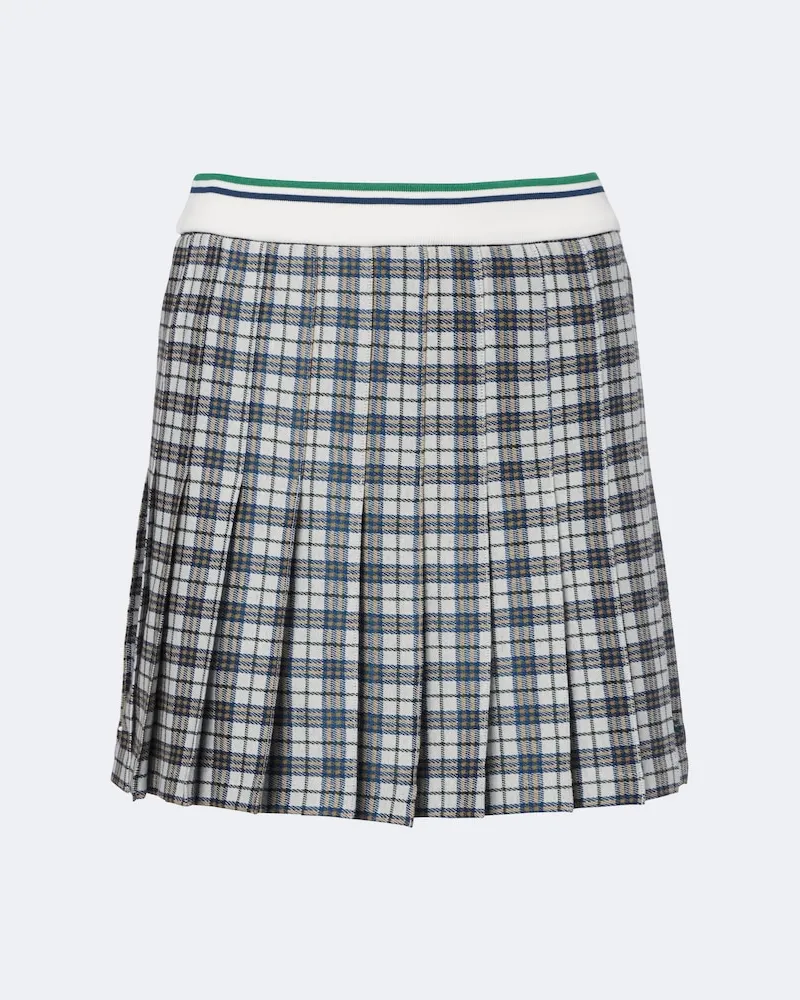 Burberry Minigonna Burberry Check in tweed plissé Multicolore