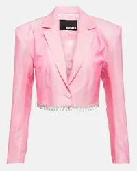 ROTATE Birger Christensen Blazer cropped con decorazioni Rosa