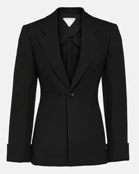 Bottega Veneta Blazer in misto cotone Nero