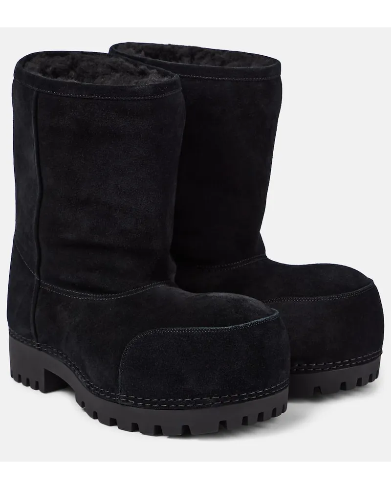Balenciaga Stivali Alaska Low in suede Nero