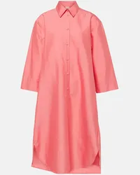 Max Mara Abito midi Quincy in popeline Rosa