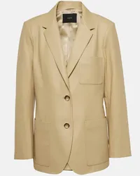 Joseph Blazer Jacques in pelle Beige