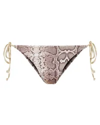 Reina Olga Slip bikini Miami a stampa Beige