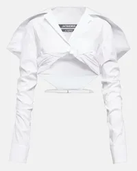 Jacquemus Camicia cropped Meio Bianco