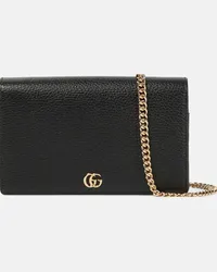 Gucci Clutch portafoglio GG Marmont in pelle Nero