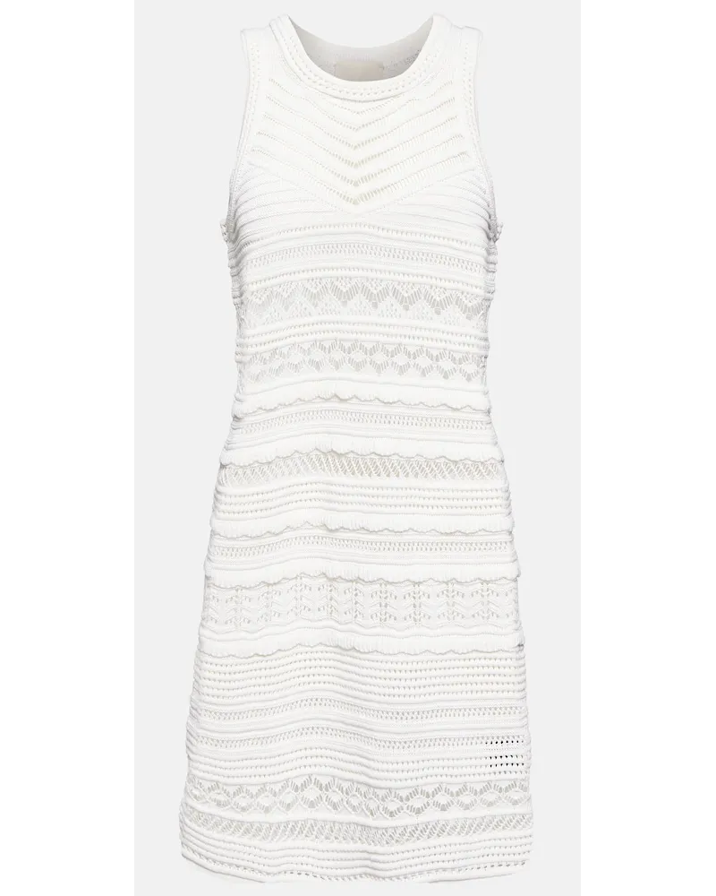 Isabel Marant Miniabito in crochet di misto cotone Bianco