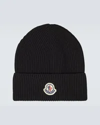 Moncler Berretto in cotone Nero