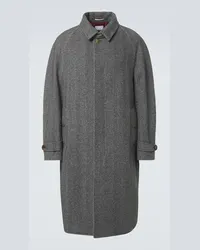 Brunello Cucinelli Cappotto in lana, seta e cashmere Grigio