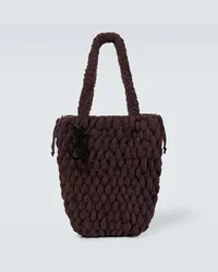 J.W.Anderson Shopper Chenille Large Marrone