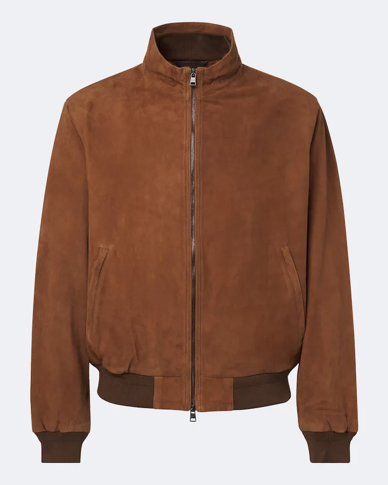 Ralph Lauren Giacca blouson in suede Marrone